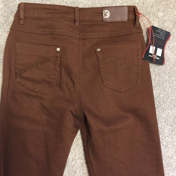 Simon Chang Brown Jeans - NWT - Picture 2 of 4